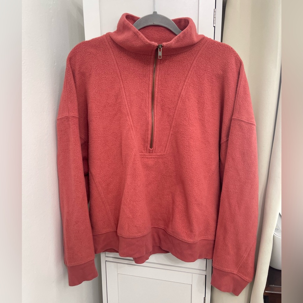 Universal Thread Women's Coral Half-Zip Sweater, Size XXL